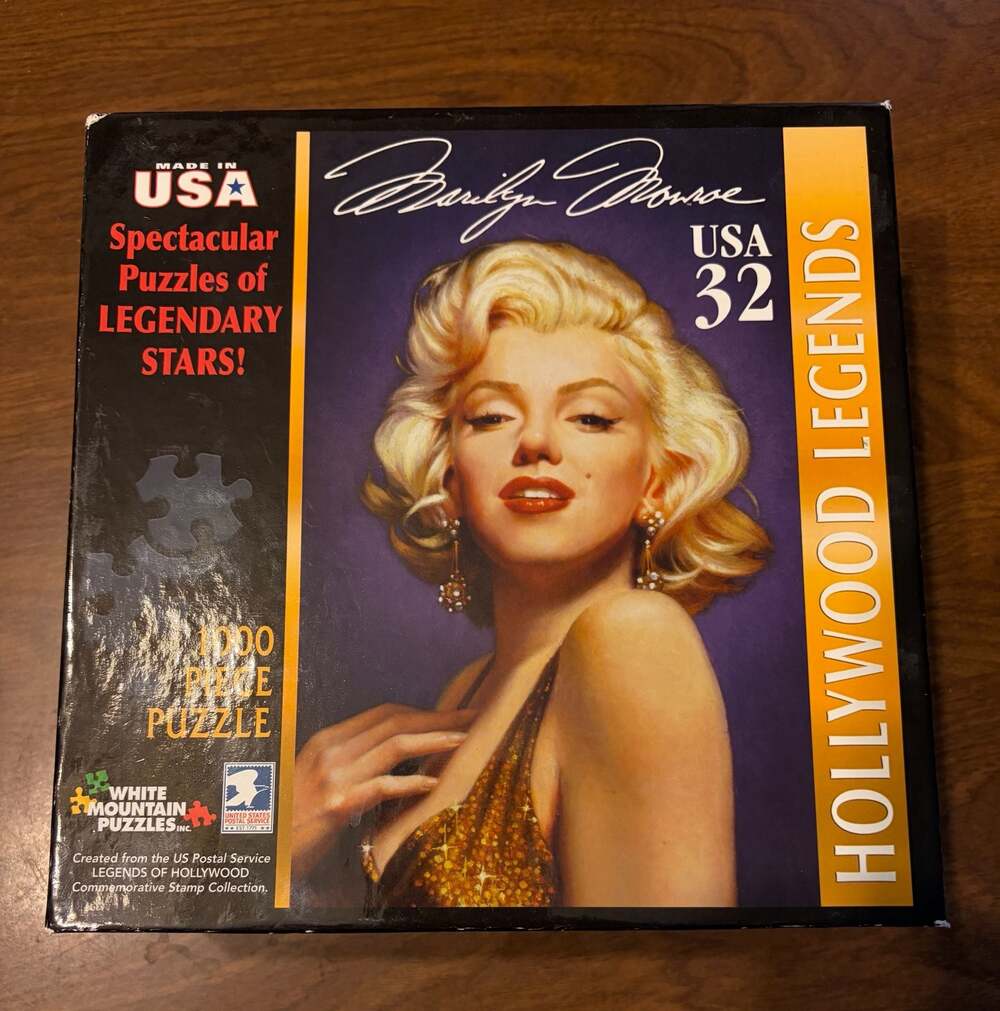 White Mountain Puzzles Hollywood Legends Marilyn Monroe 1000 Piece Jigsaw Puzzle
